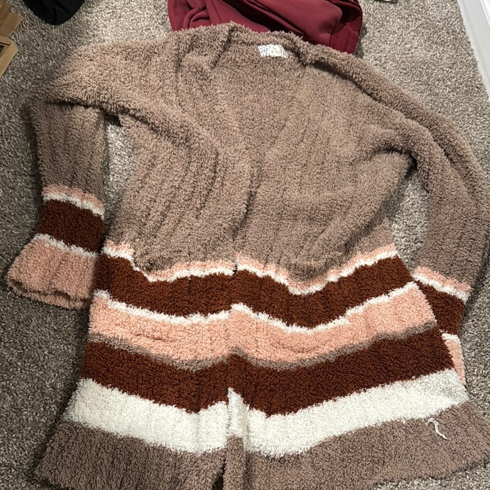 Cozy Multicolor Striped Women's Sweater